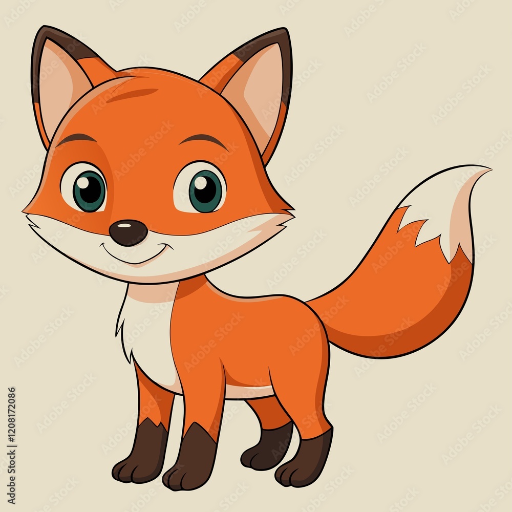 Obraz premium fox character