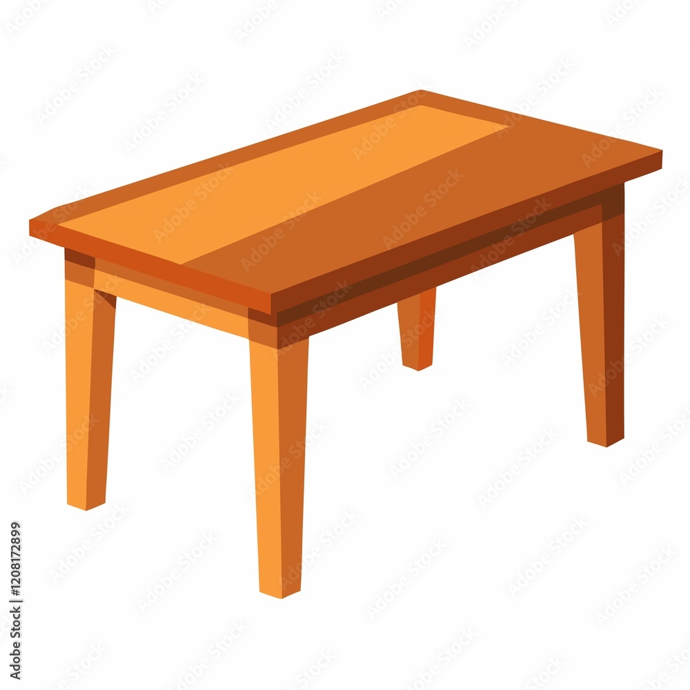 Fototapeta premium wooden table isolated on white