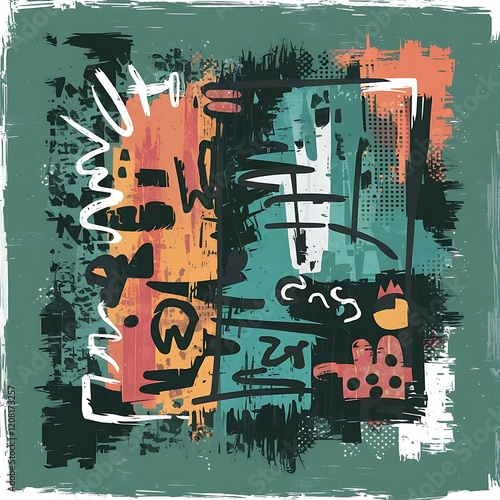 Wallpaper Mural Grunge dotted backdrop. abstract vector illustration. Torontodigital.ca