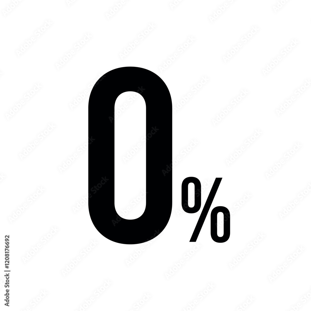 Zero Percent Symbol: A Visual Representation of Nothingness, Emptiness, or Absence Zero Percent Symbol: A Visual Representation of Nothingness, Emptiness, or Absence