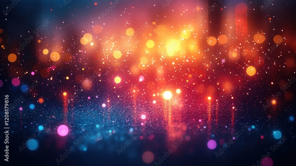 Vibrant bokeh lights creating a colorful abstract background Vibrant bokeh lights creating a colorful abstract background