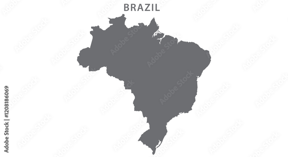 Fototapeta premium Brazil Map