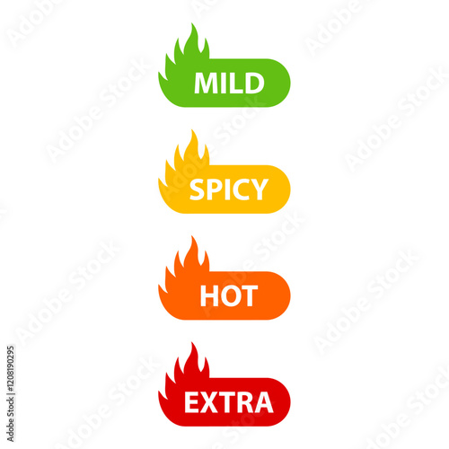 Spicy level labels