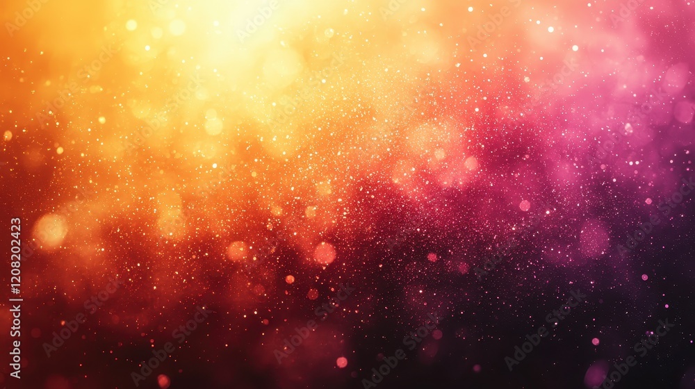 Fototapeta premium Abstract background with warm and cool color bokeh lights. (2)