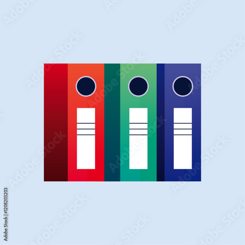books on white background 3d render