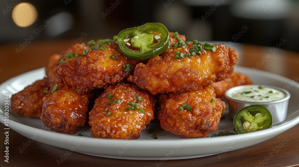 Crispy Chicken Wings with Spicy Jalapeno and Ranch Crispy Chicken Wings with Spicy Jalapeno and Ranch