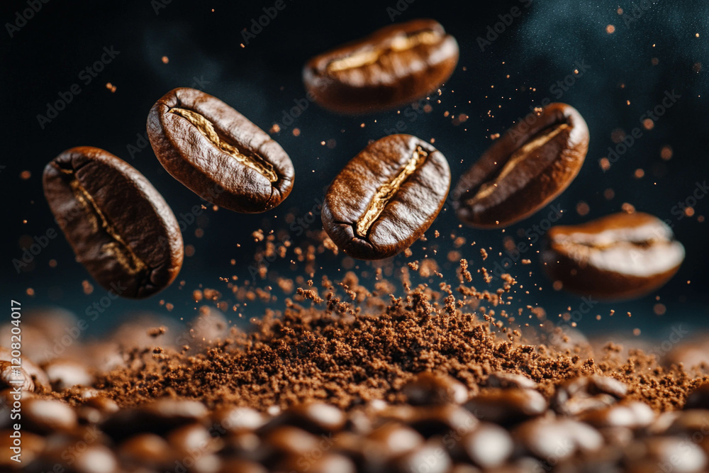Flying Coffee Beans Flying Coffee Beans