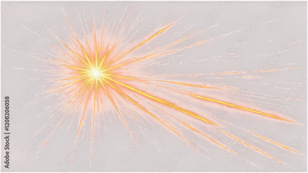 Obraz premium Bright_glowing_orange_and_yellow_starburst