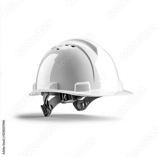 White Hard Hat Isolated