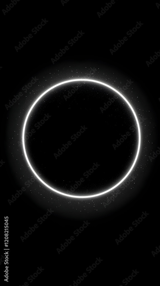 Glowing Circle Abstract Background Illustration Glowing Circle Abstract Background Illustration