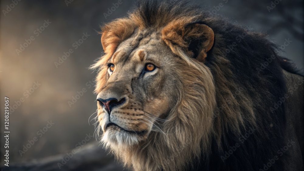 Majestic Lion Portrait Close-up Composition, Golden Hour Lighting, King of the Jungle Concept, Wildlife Photography lion, wildlife photography Majestic Lion Portrait Close-up Composition, Golden Hour Lighting, King of the Jungle Concept, Wildlife Photography lion, wildlife photography
