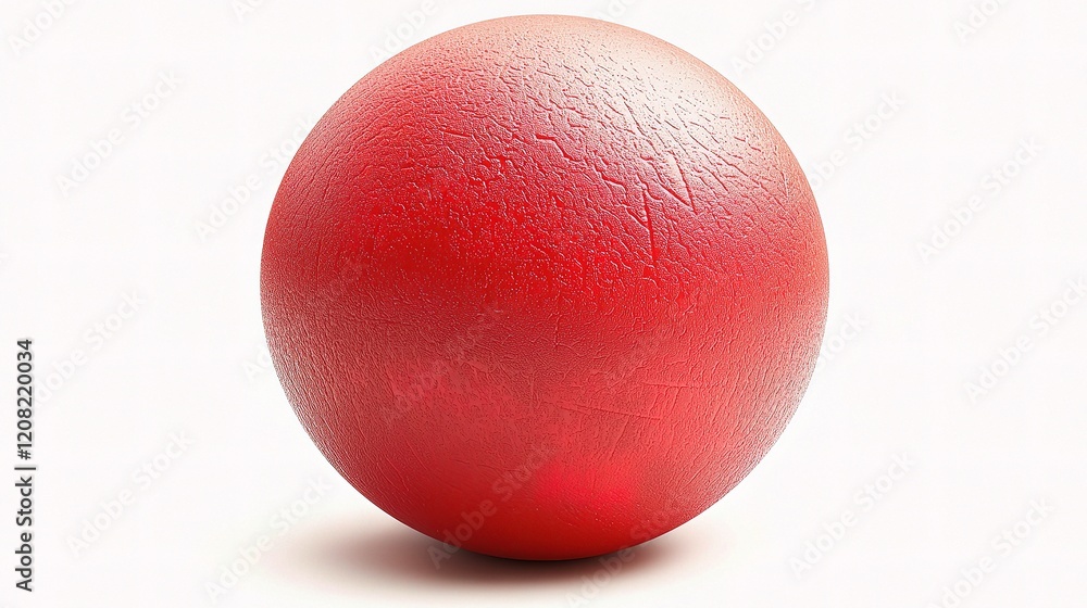 Vibrant Red Fitness Ball with Textured Surface for Active Lifestyle Vibrant Red Fitness Ball with Textured Surface for Active Lifestyle