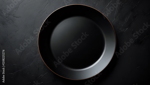 black ceramic plate on wall