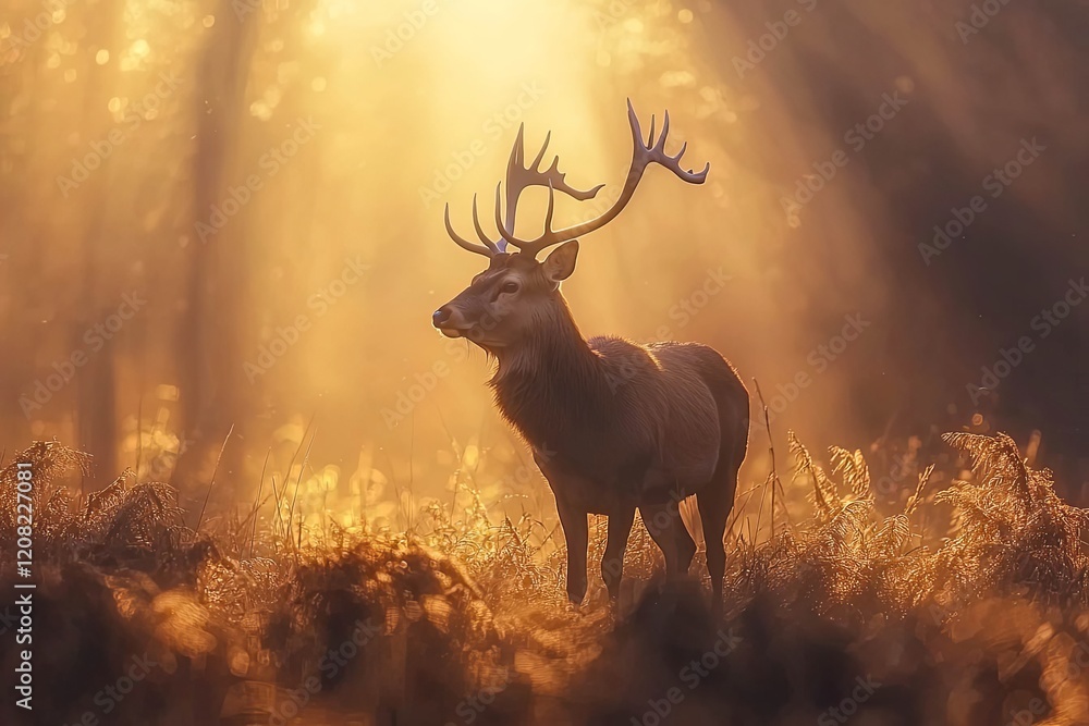 Red Deer in Rut. Red Deer in Rut.