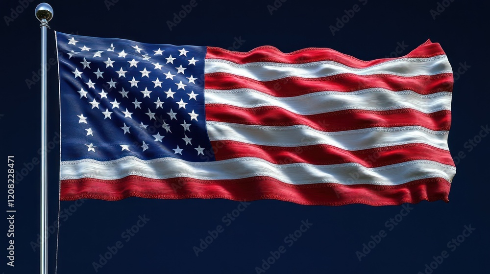 American Flag Waving Proudly American Flag Waving Proudly