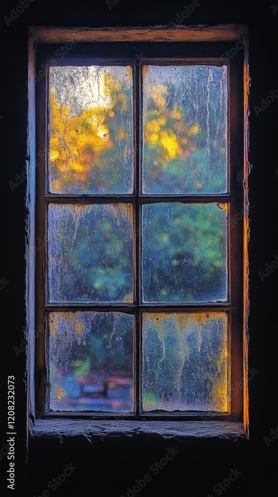 Fototapeta premium The Blurred Windowpane, Depersonalization/Derealization Disorder