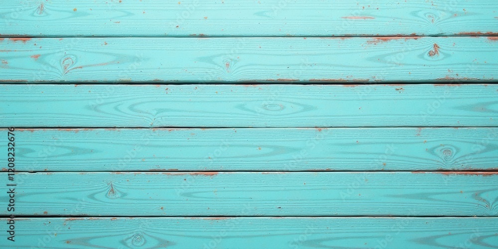 Obraz premium Rustic Aqua Blue Wood Planks Background Texture for Design Projects