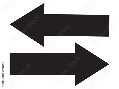 A large black icon with a solid long arrow pointing to the right on a white background.