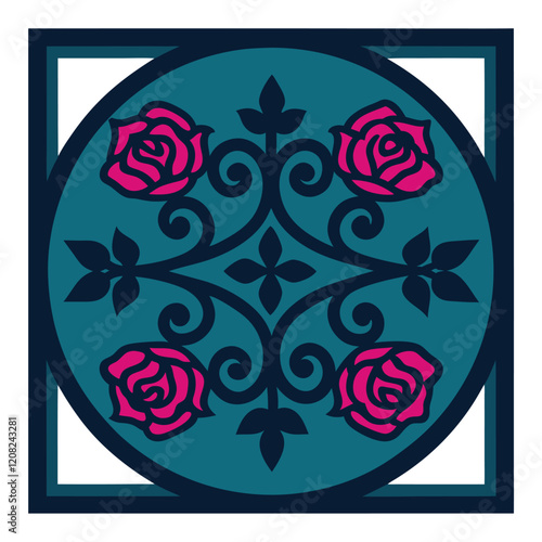 Ornate Vector Design for Decorative Use