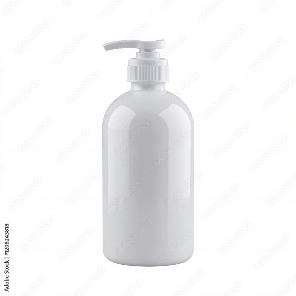 Mockup of White Shampoo or Soap Without Label Isolated on White Background Mockup of White Shampoo or Soap Without Label Isolated on White Background