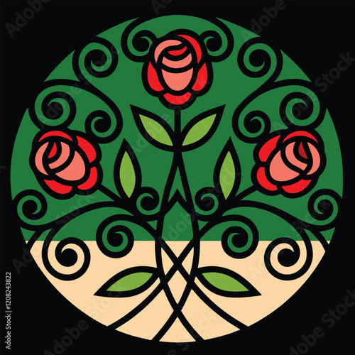 Ornate Vector Design for Decorative Use