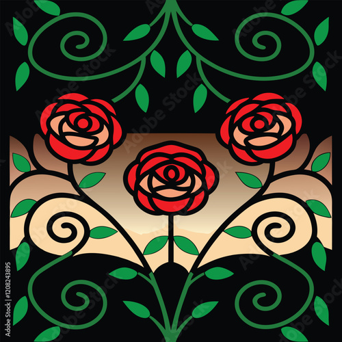 Ornate Vector Design for Decorative Use