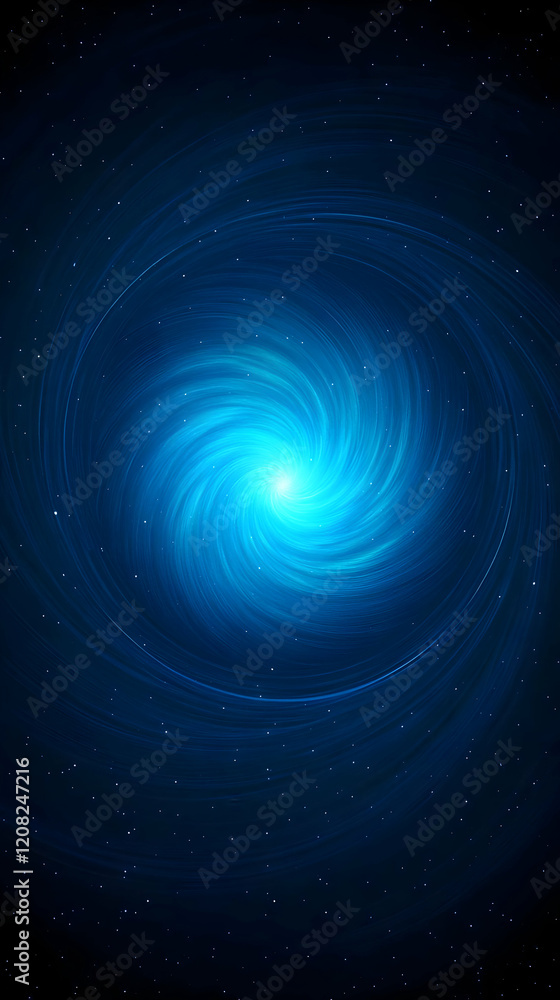 Fototapeta premium Abstract Blue Vortex Background