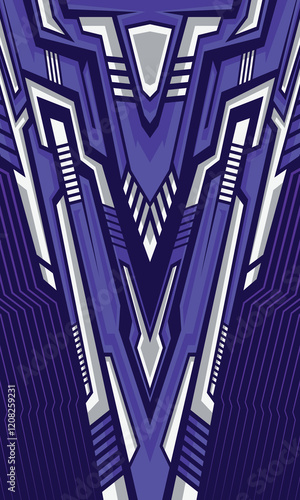 Abstract futuristic geometric lines modern background for sublimation jersey