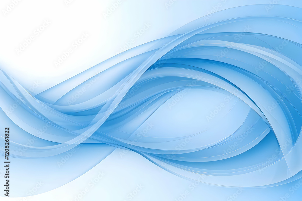 Abstract Blue Wave Background Illustration Abstract Blue Wave Background Illustration