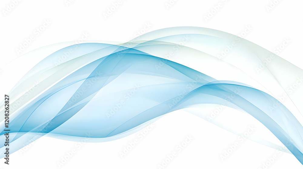 Abstract Blue Wave Background Illustration Abstract Blue Wave Background Illustration