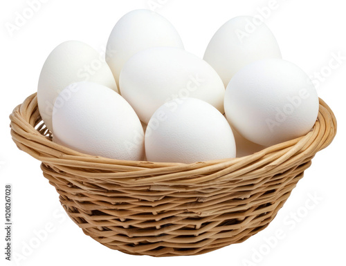 Wallpaper Mural PNG Easter eggs in a basket white produce wicker. Torontodigital.ca
