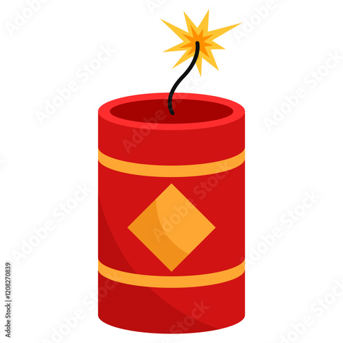 colorful firecracker chinese new year