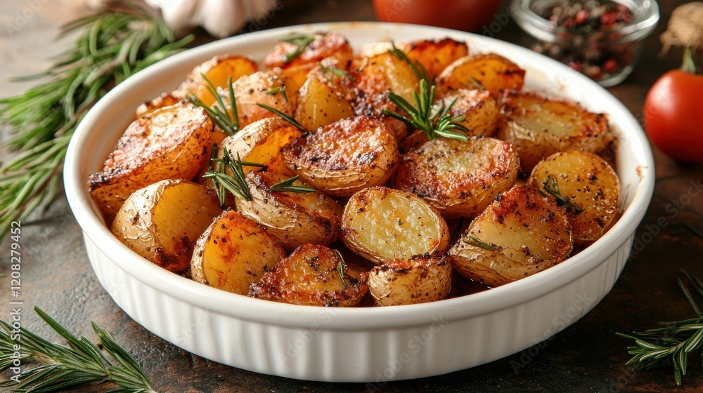 Roasted Potatoes with Rosemary and Spices: A Delicious and Aromatic Dish Roasted Potatoes with Rosemary and Spices: A Delicious and Aromatic Dish