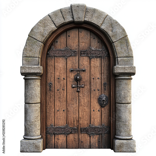 old wooden door