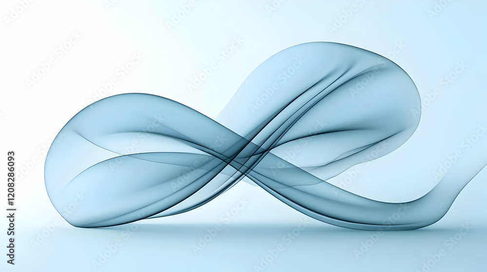 Naklejka premium Abstract Blue Wave Illustration