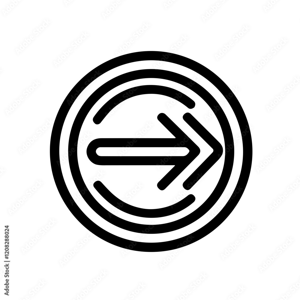 Circular arrow icon with direction, symbolizing movement and progress. Circular arrow icon with direction, symbolizing movement and progress.