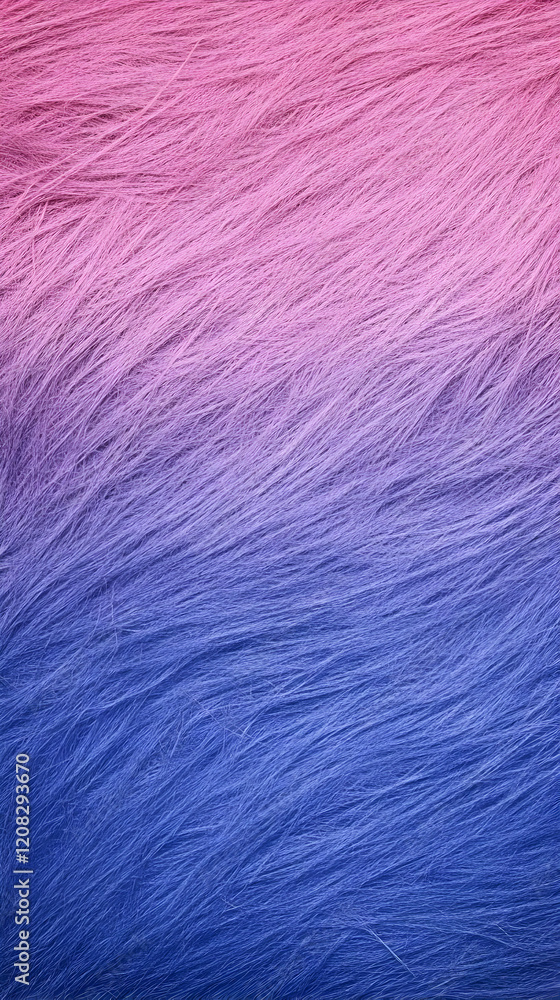 Fototapeta premium Pink to Blue Fur Abstract Background Image