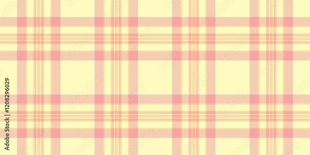 Soft pastel pink and yellow plaid pattern. Perfect for textile design, wrapping paper, scrapbooking, or any project needing a delicate, feminine touch. Soft pastel pink and yellow plaid pattern. Perfect for textile design, wrapping paper, scrapbooking, or any project needing a delicate, feminine touch.