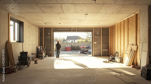 modern Garage under construction