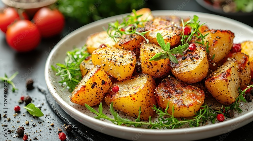 Roasted Potatoes with Herbs and Spices: A Culinary Delight Roasted Potatoes with Herbs and Spices: A Culinary Delight