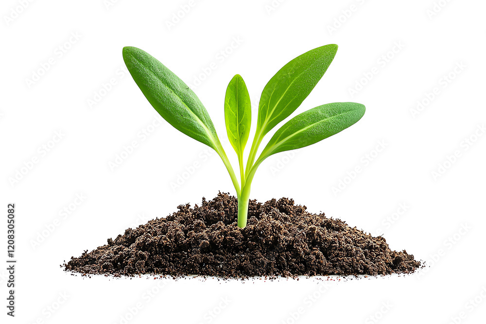 A vibrant green seedling emerges from rich, dark soil, symbolizing growth and renewal. This image captures the essence of nature's resilience in nurturing new life. A vibrant green seedling emerges from rich, dark soil, symbolizing growth and renewal. This image captures the essence of nature's resilience in nurturing new life.