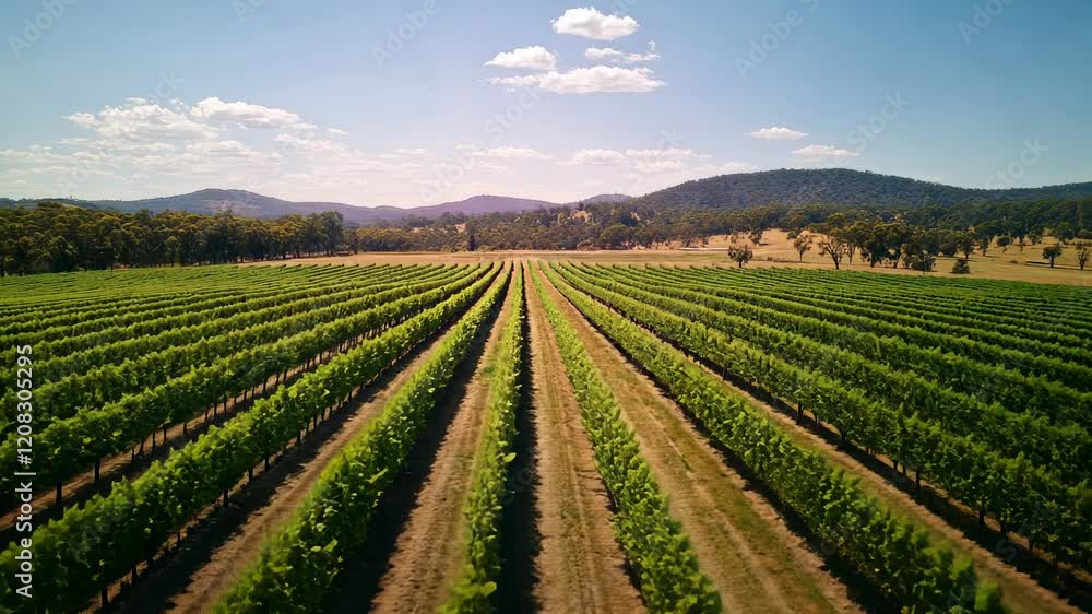 The Vineyard Rows Landscape The Vineyard Rows Landscape