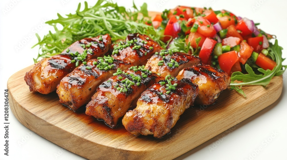 Grilled Chicken Breast with Salsa and Arugula Grilled Chicken Breast with Salsa and Arugula