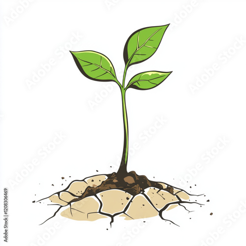 plant in soil