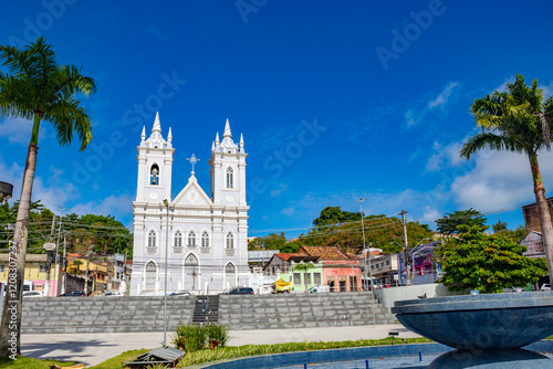 Fotografie alagoas Maceió  centro e a praça chafariz igreja