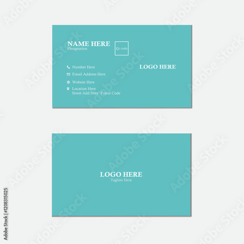 Creative and simple double sided business card templete