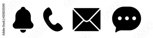 Notification Icon set. Notification icon