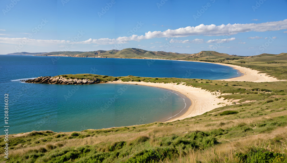 Fototapeta premium Côte envoûtante avec plages de sable fin