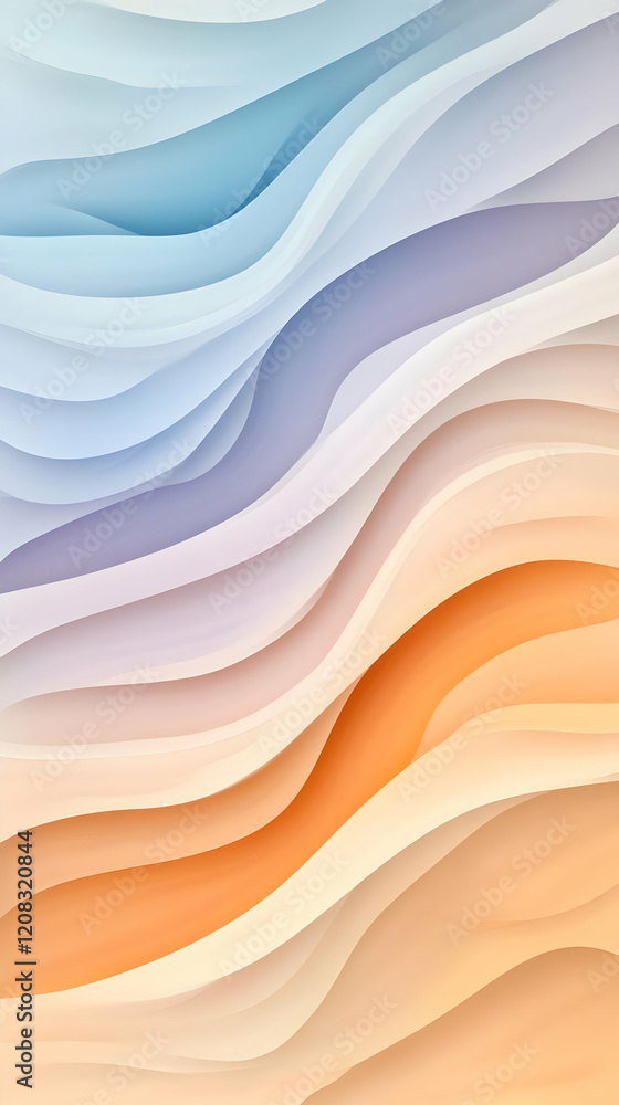 Obraz premium Abstract Wavy Background Illustration