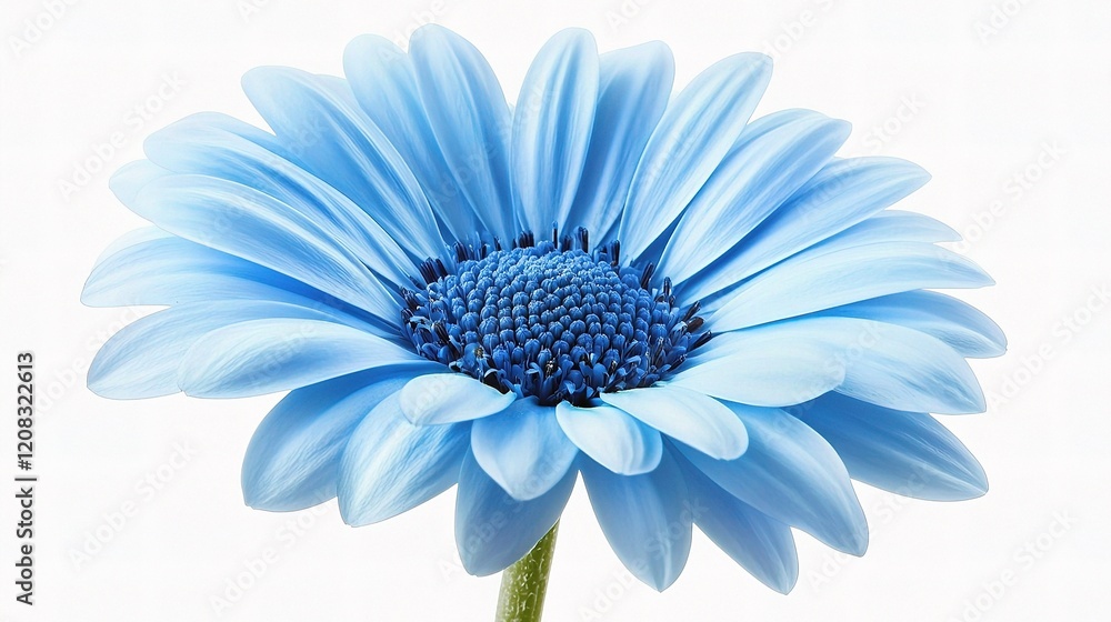 Fototapeta premium Stunning Isolated Blue Flower on White Background in High Resolution